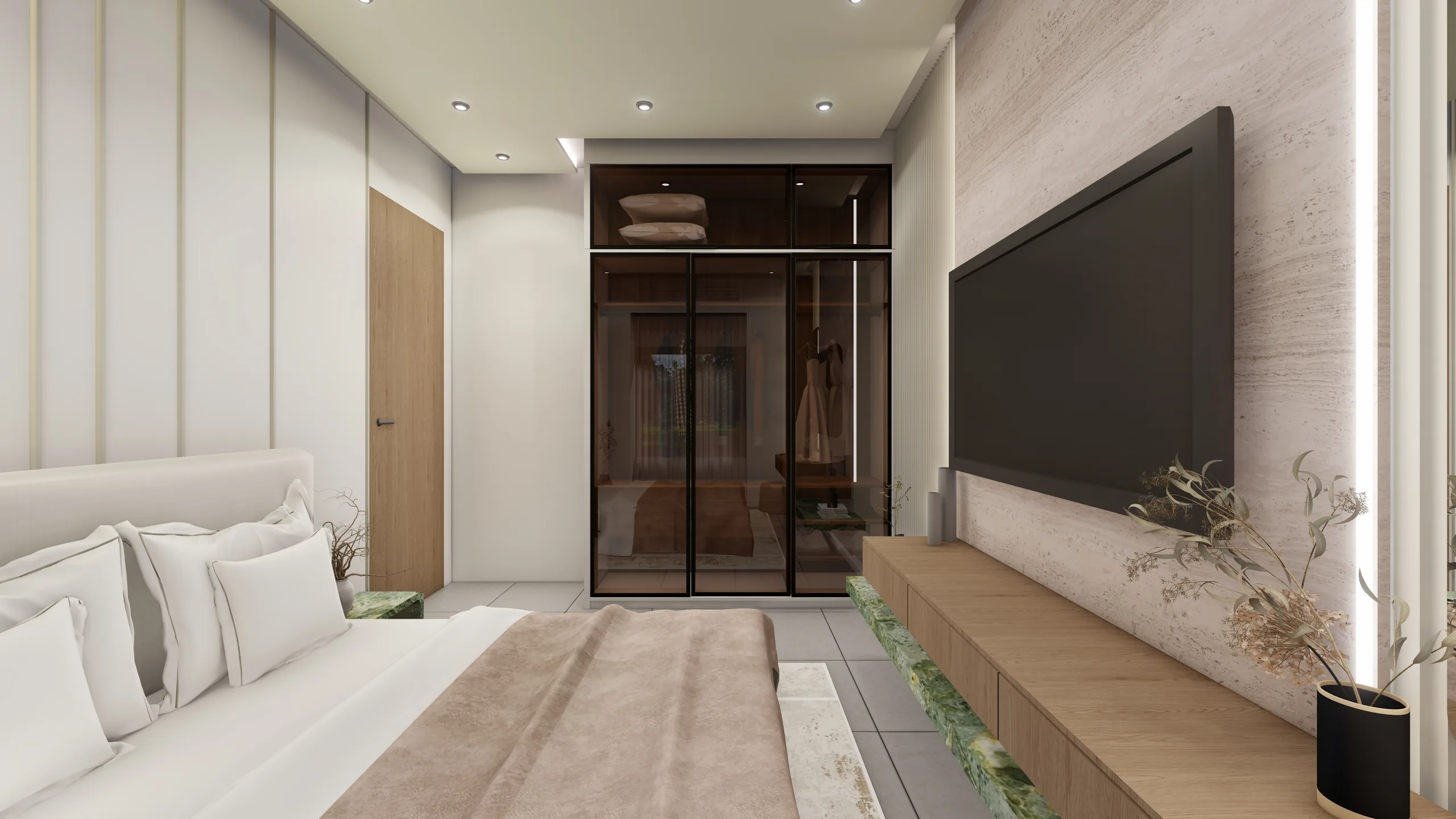 Bedroom 1 — Bedroom design by Studio Aayam